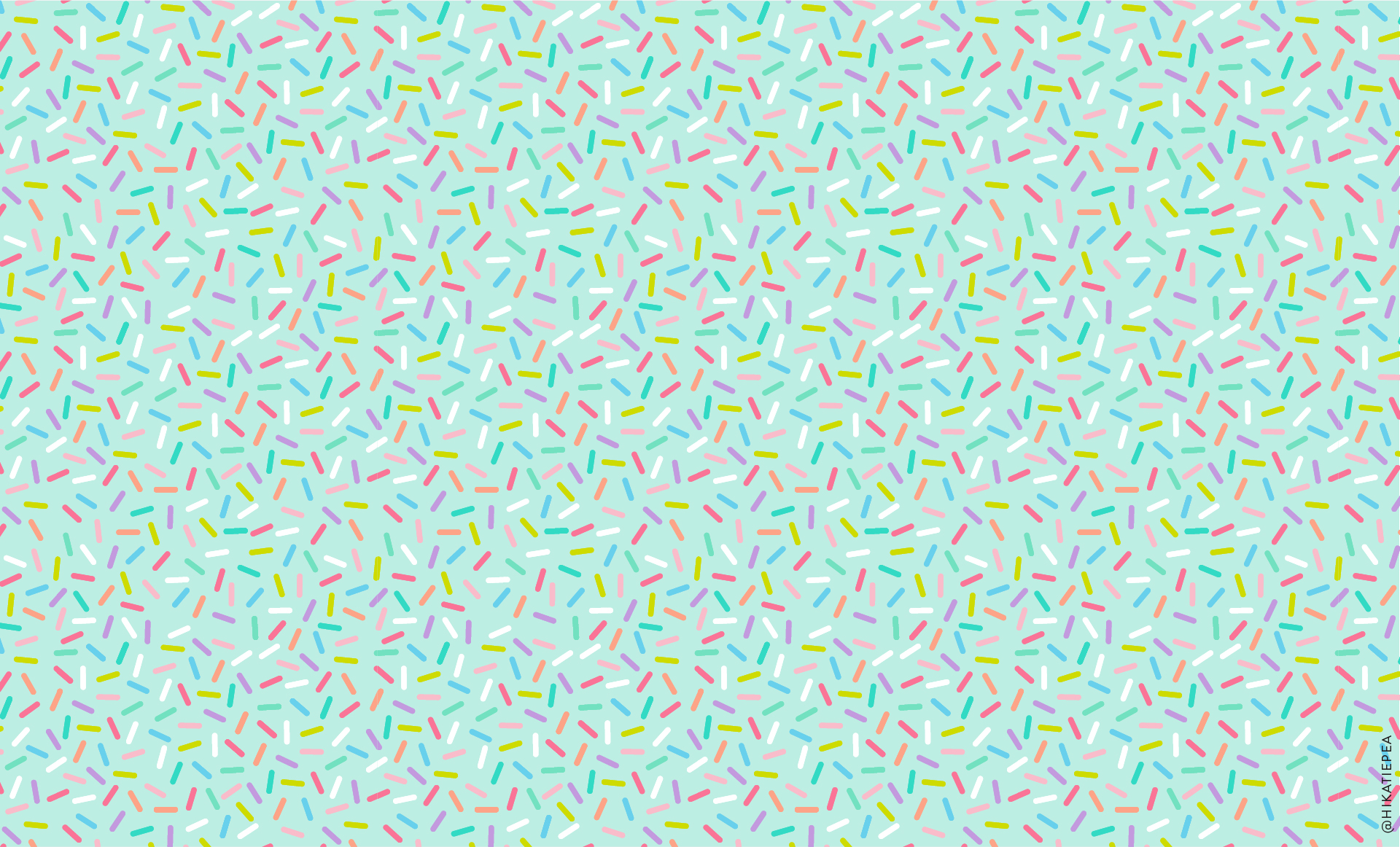 Wallpaper_sprinkles_desktop_mint - Naughty Nush Smash Cakes